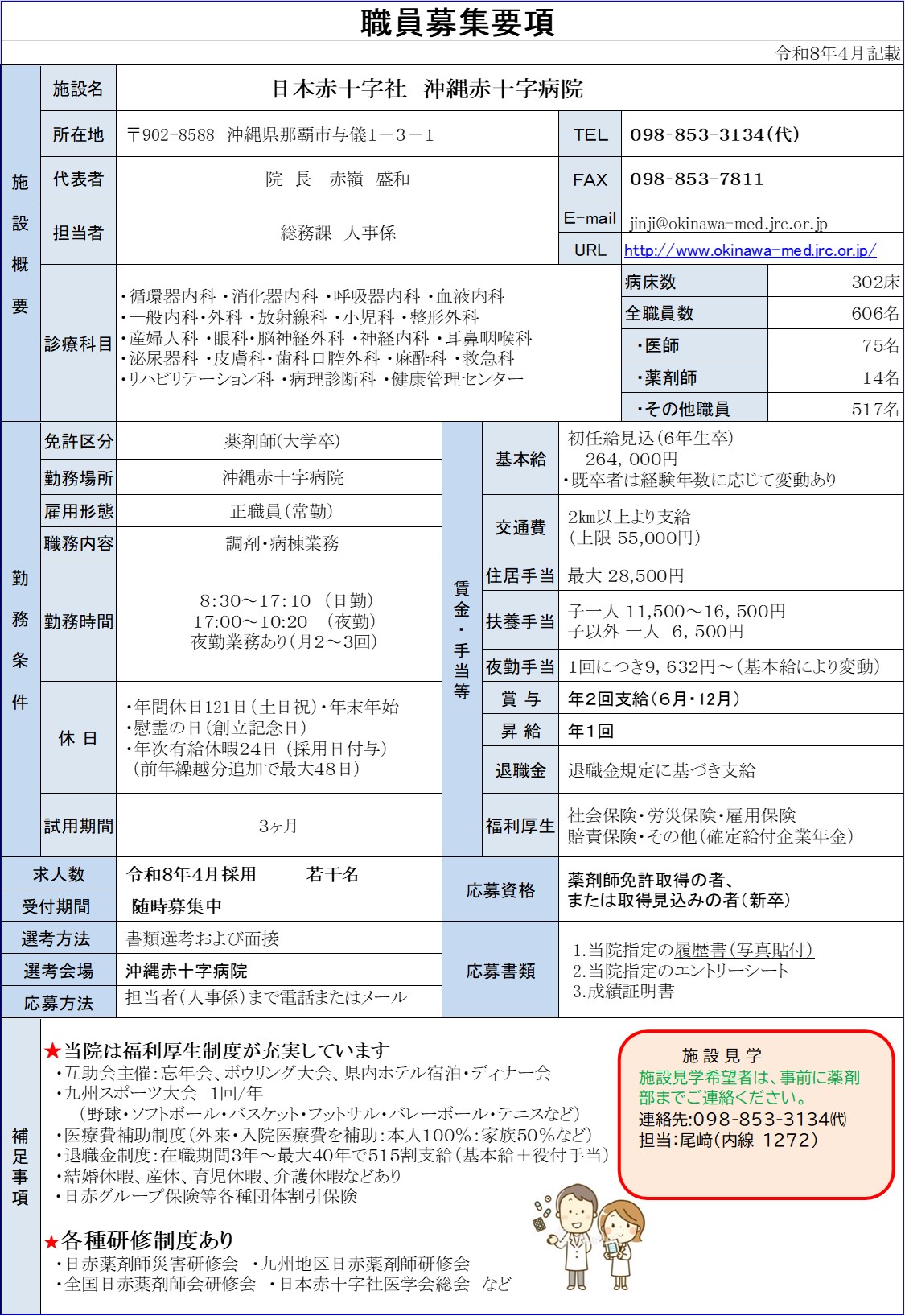 薬剤師募集要項